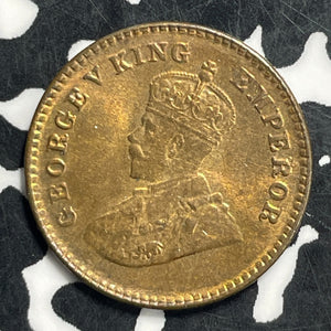 1920 India 1/12 Anna Lot#C0556 High Grade! Beautiful!