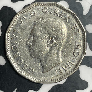 1947-Dot Canada 5 Cents Lot#JM9068 Key Date!