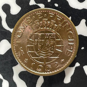 1962 St. Thomas & Prince 10 Centavos Lot#T5729 High Grade! Beautiful!