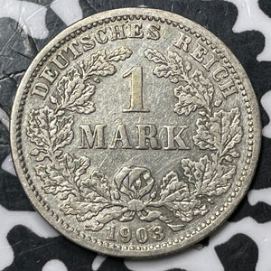 1903-D Germany 1 Mark Lot#D7952 Silver!