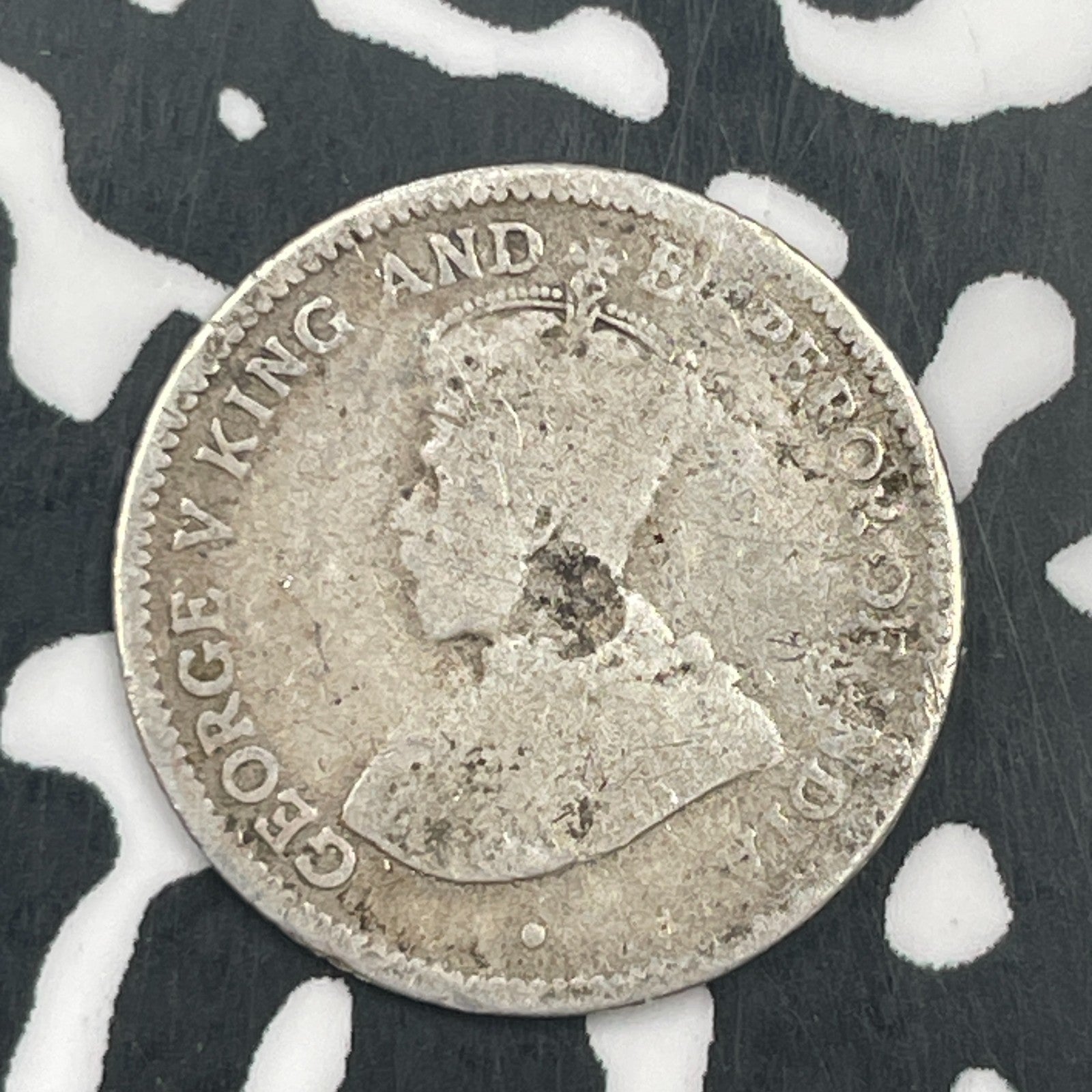 1918 British Guiana 4 Pence Lot#F5182 Silver! Low Mintage