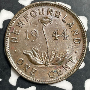 1944 Newfoundland Small Cent Lot#E9683 Nice! Key Date!