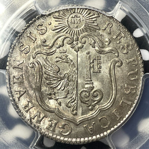 1776-IG Switzerland Geneva 6 Sols PCGS MS64 Lot#G9602 Choice UNC! KM#82