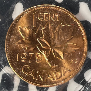 1979 Canada Small Cent ICCS MS65RD Double '979' Lot#OV1479 Gem BU!