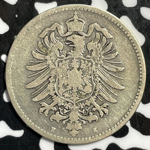 1881-E Germany 1 Mark Lot#E3814 Silver!