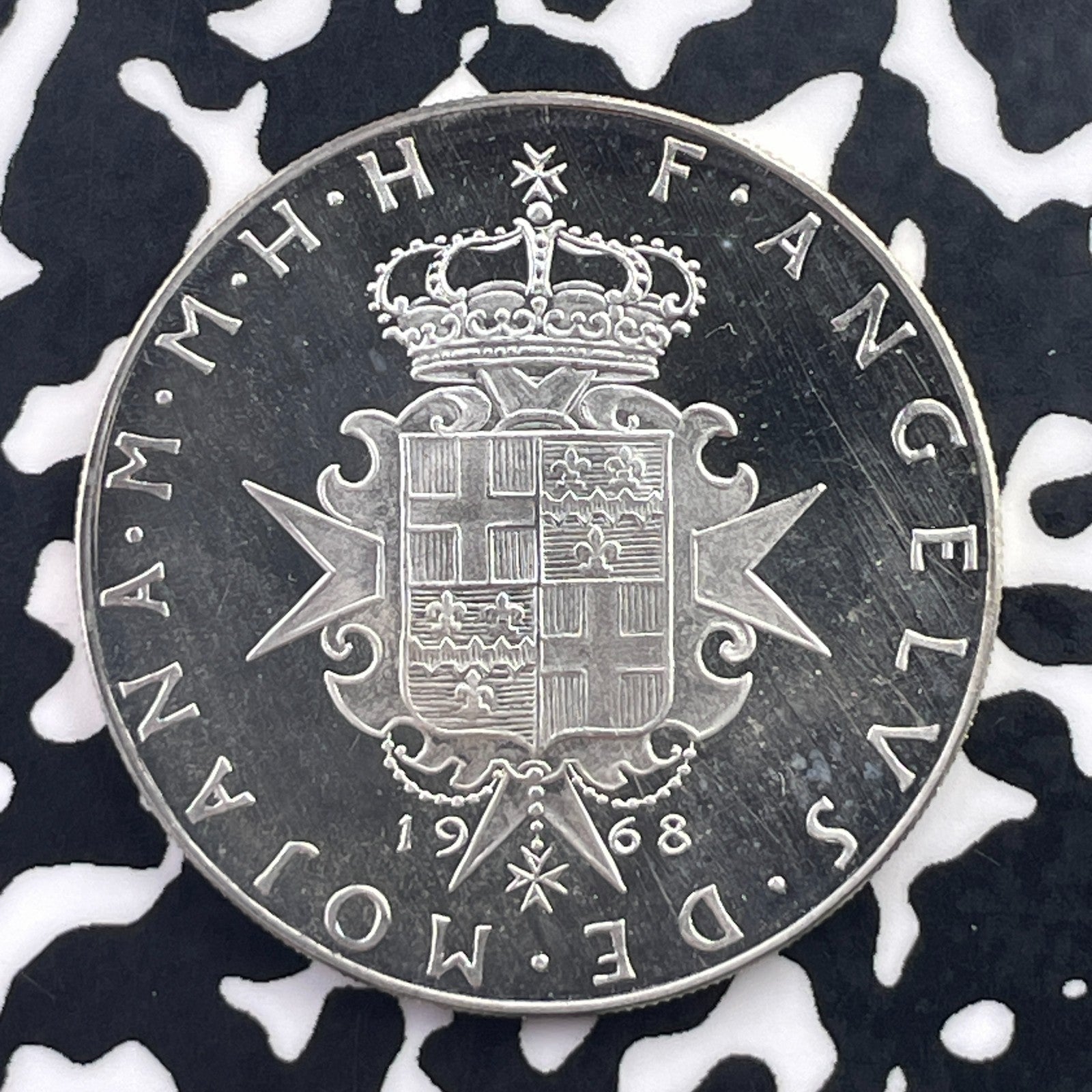 1968 Malta 3 Scudi Lot#C6795 Silver! Proof!