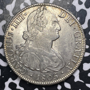 1805-Mo TH Mexico 8 Reales Lot#JM8620 Large Silver! Nice!