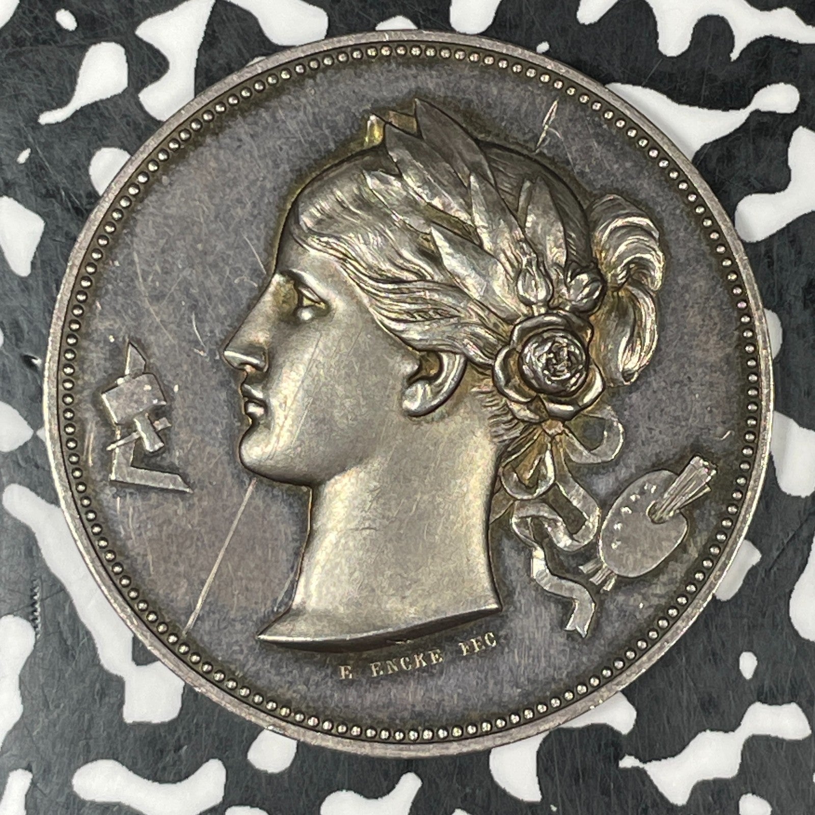 1887 Germany Brandenburg-Prussia Berlin Art Exposition Medal Lot#JM0507 Silver!