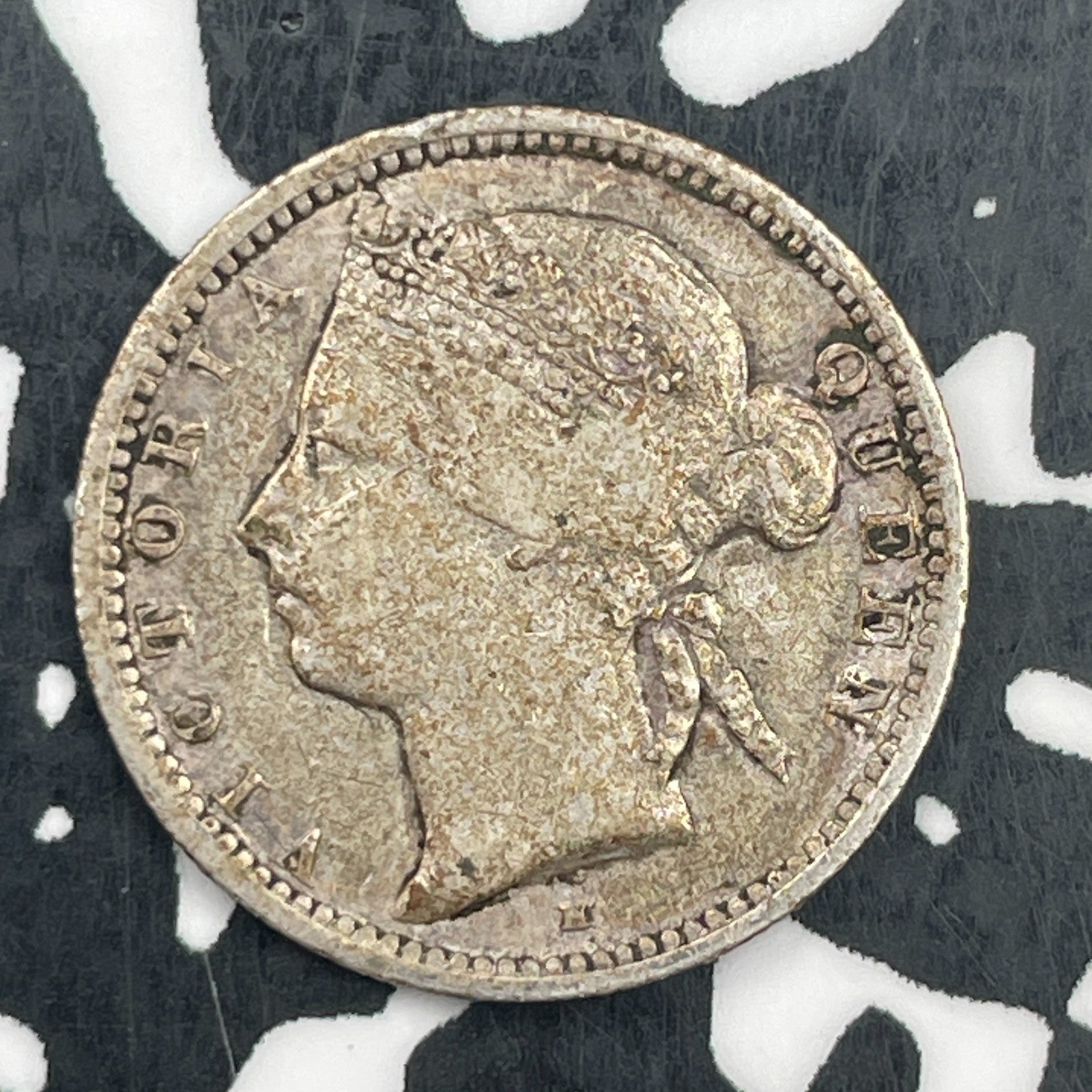 1900 Straits Settlements 10 Cents Lot#F8740 Silver!