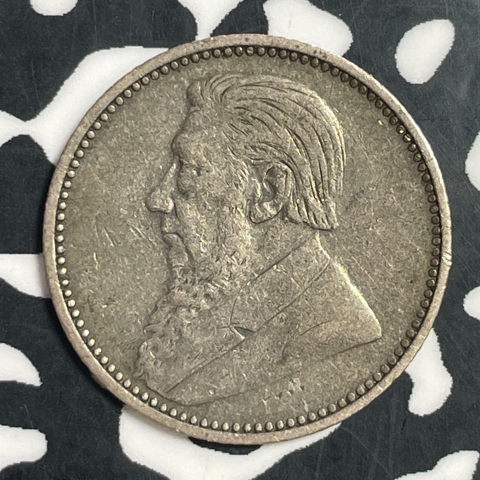 1897 South Africa 6 Pence Sixpence Lot#T3774 Silver! Nice!