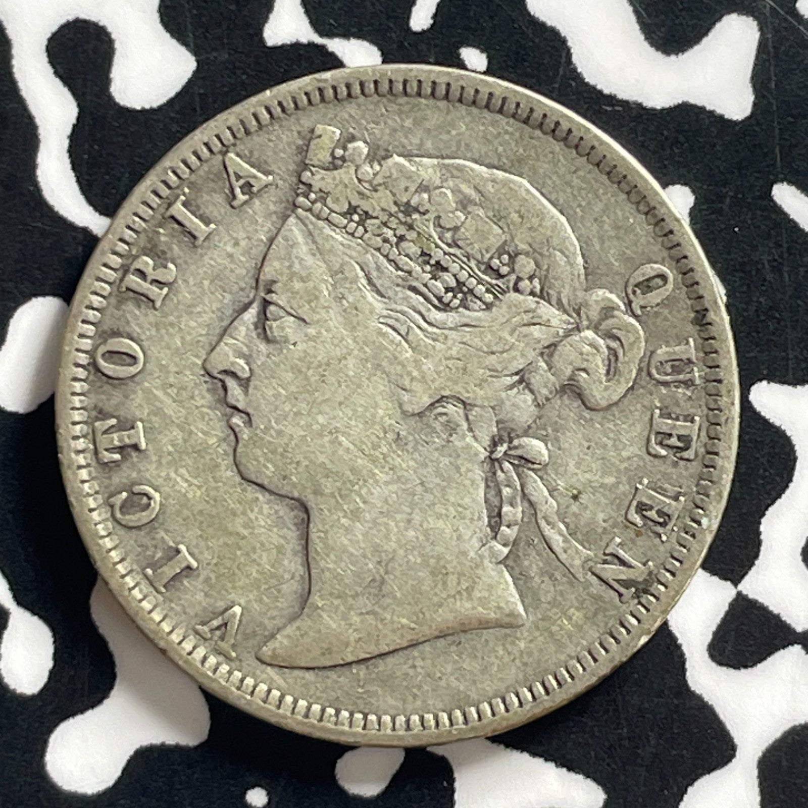 1892 Hong Kong 20 Cents Lot#JM0010 Silver! Scarce!