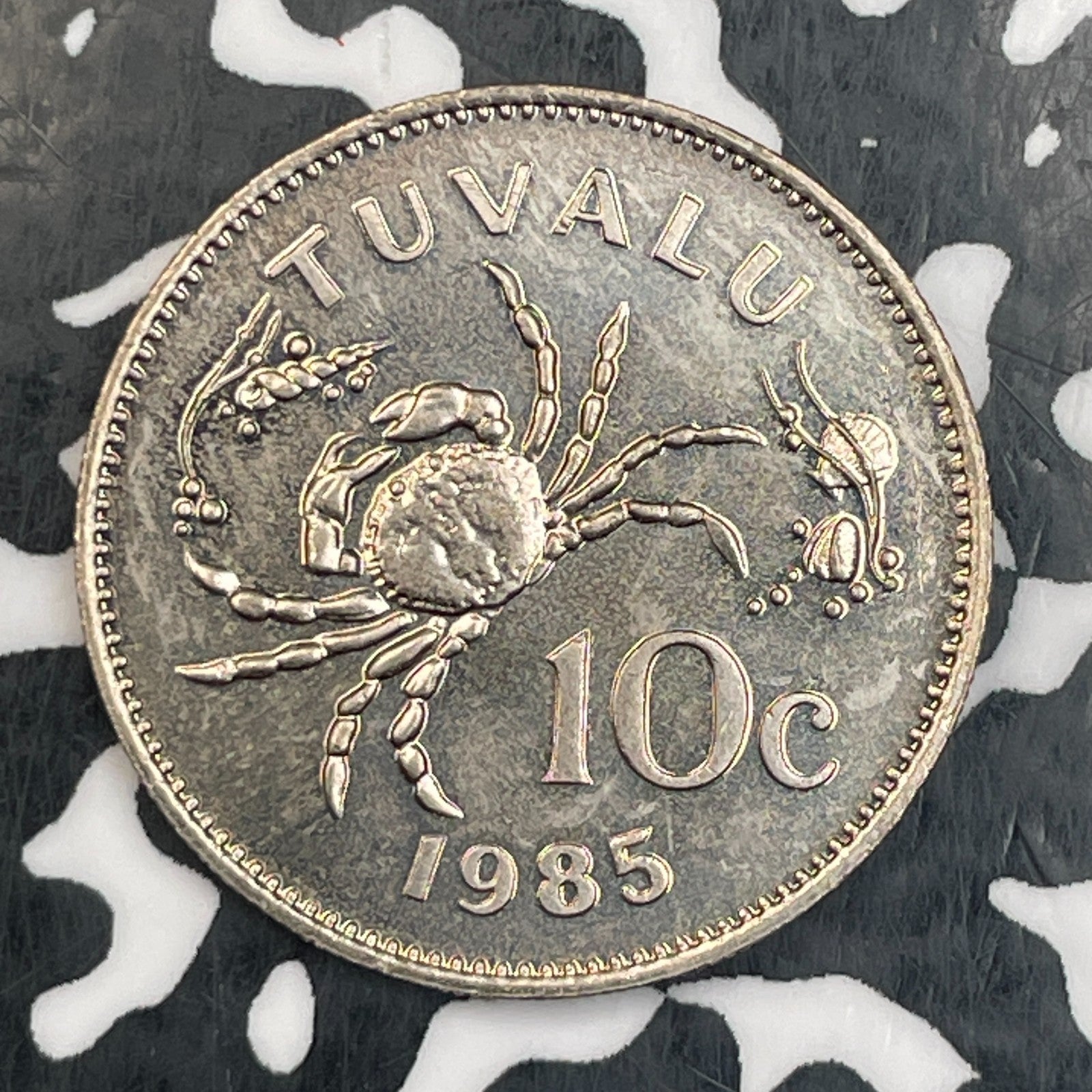1985 Tuvalu 10 Cents Lot#N0175 High Grade! Beautiful!
