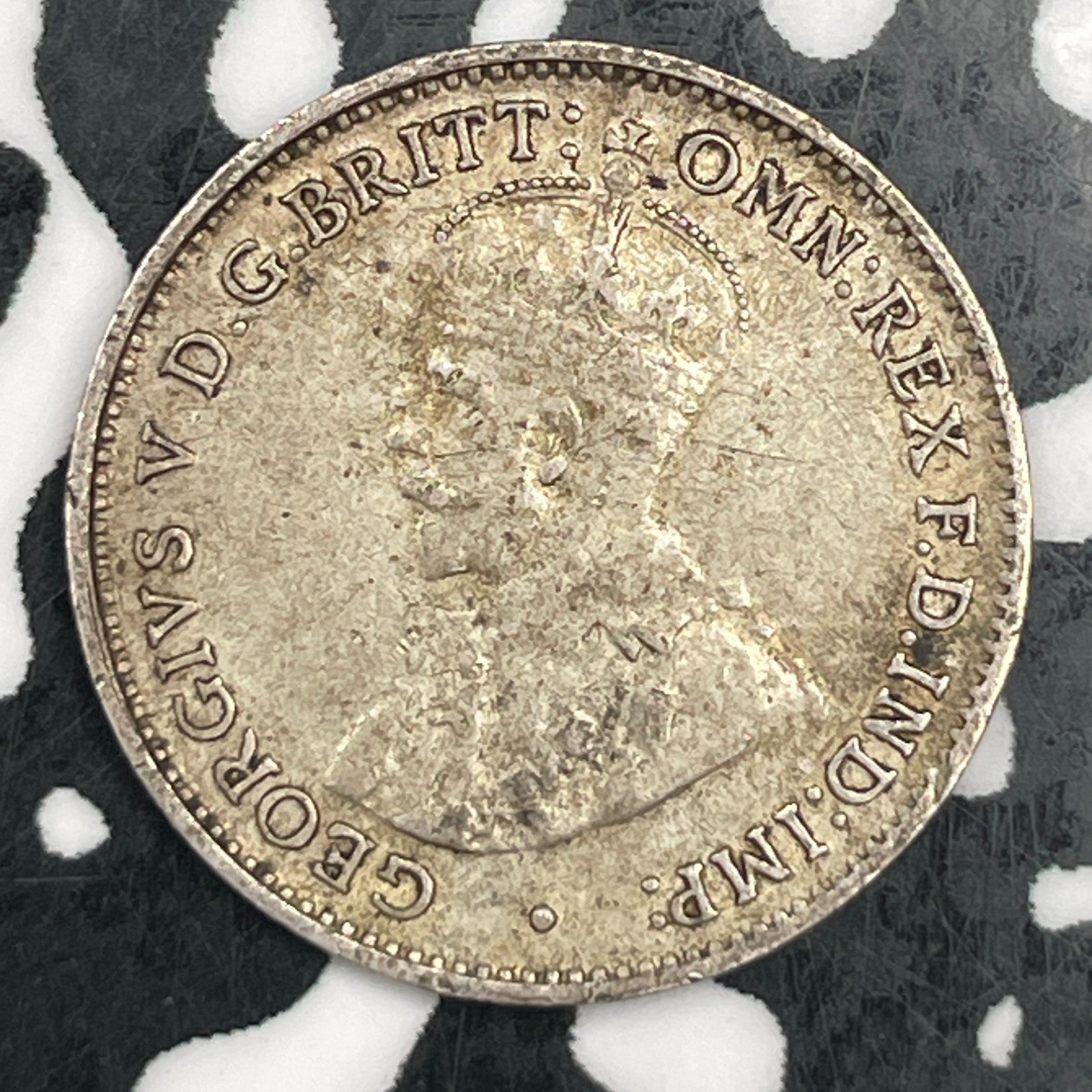 1936 Australia 3 Pence Threepence Lot#F5293 Silver!