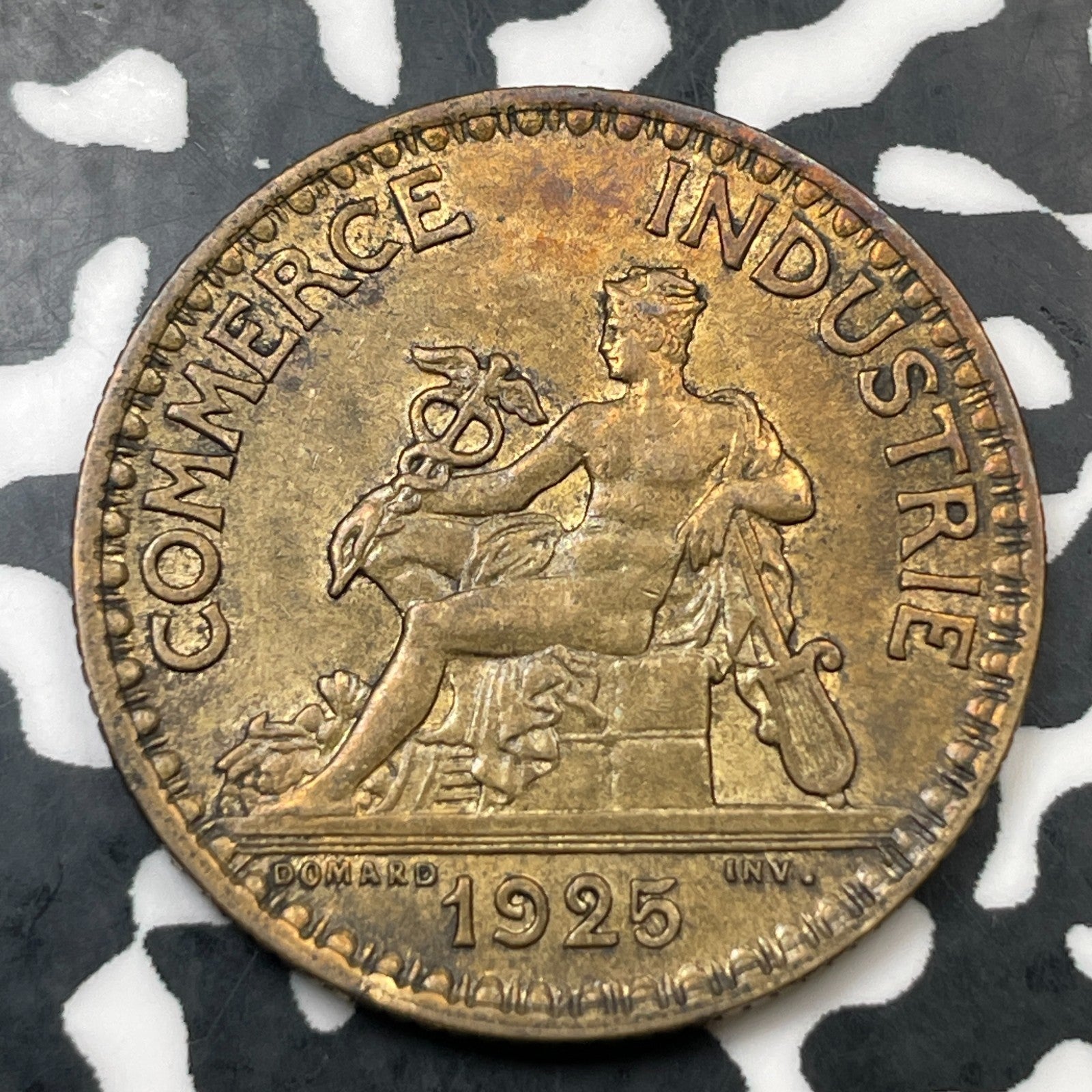 1925 France 1 Franc Lot#N3907 High Grade! Beautiful!