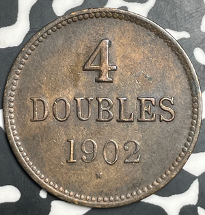1902-H Guernsey 4 Doubles Lot#T9094