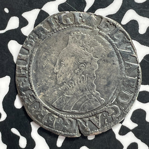 (1584-86) Great Britain Queen Elizabeth I 1 Shilling Lot#JM9559 Silver! S-2577