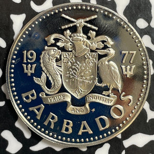 1977 Barbados 2 Dollars Lot#E5251 Proof!