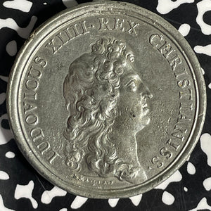1663 France Louis XIV Paris Literature & Numismatics Academy Medal Lot#JM9209