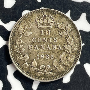 1935 Canada 10 Cents Lot#T7164 Silver! Nice!