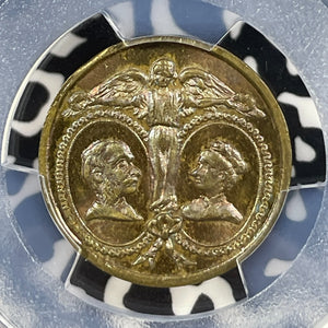 1878 Netherlands Prince Henry & Elisabeth Marriage Medal PCGS MS64BN Lot#G081
