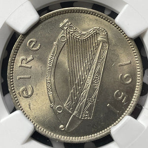 1951 Ireland 1 Florin NGC MS64 Lot#G8910 Choice UNC!