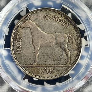 1928 Ireland 1/2 Crown PCGS MS63 Lot#G936 Silver! Choice UNC!