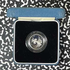 1990 Great Britain £1 Pound Lot#B2554 Silver! Proof! W/ Box & C.O.A.