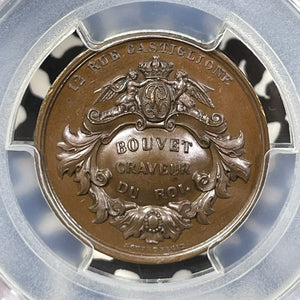 (1842-45) France Kings Engraver Medal PCGS SP64 Lot#G9909 Choice UNC!