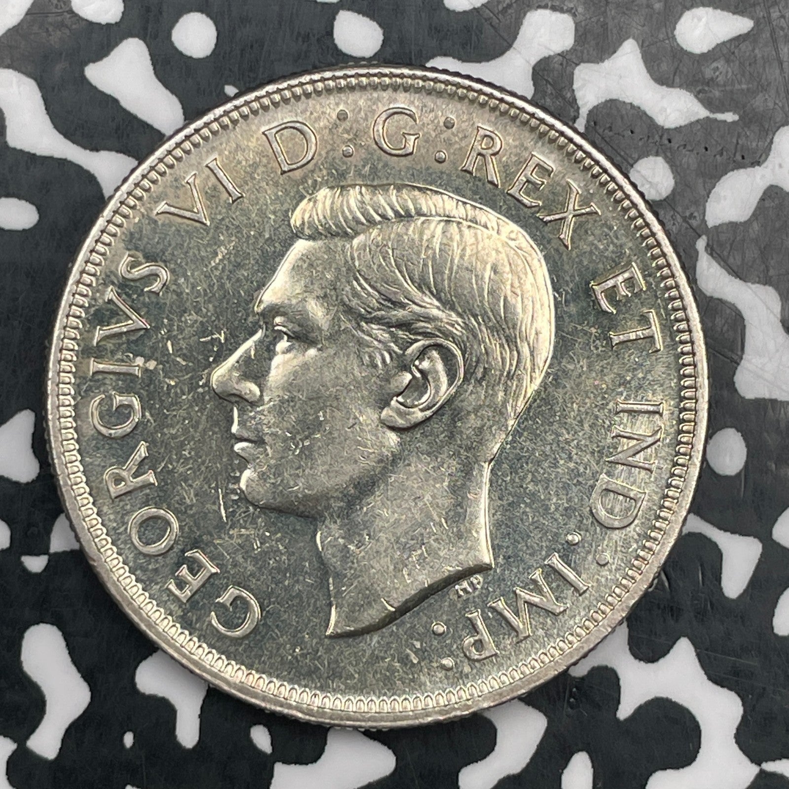 1947 Canada $1 Dollar Lot#JM1731 Silver! High Grade! Doubled HP, Blunt '7'