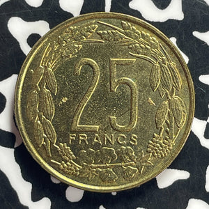 1972 Cameroon 25 Francs Lot#T9193 High Grade! Beautiful!