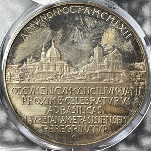 1962 Vatican City 2nd Ecumenical Council Medal PCGS SP65 Lot#G7916 Silver!