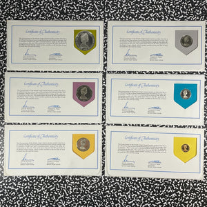 Lot Of 6x 1973 British Virgin Islands FDC Coin Sets Lot#B2390