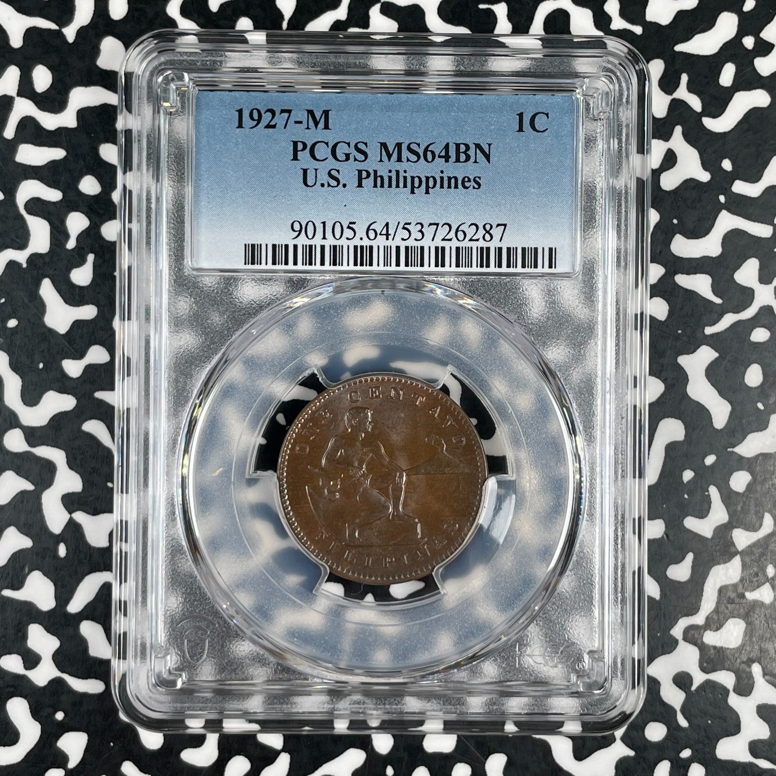 1927-M U.S. Philippines 1 Centavo PCGS MS64BN Lot#G3831 Choice UNC!
