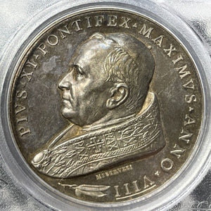 1929 Vatican City Lateran Treaties Of Feb 11th Medal PCGS SP62 Lot#GV8572 Silver