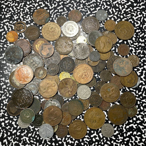 Bulk Lot Of 100x Assorted World Cull Coins Lot#B2264 Mixed Date