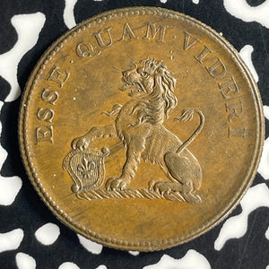 1812 Great Britain Yorkshire Hull I.K. Picard 1/2 Penny Token Lot#T7039 Nice!