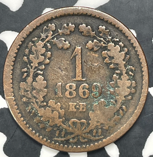 1869-KB Hungary 1 Kreuzer Lot#C0370