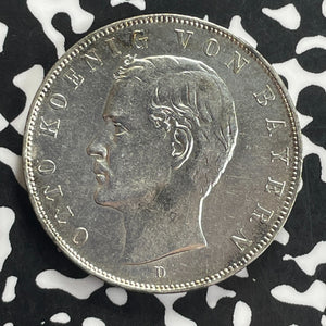 1911-D Germany Bavaria 3 Mark Lot#C0165 Silver! Nice!