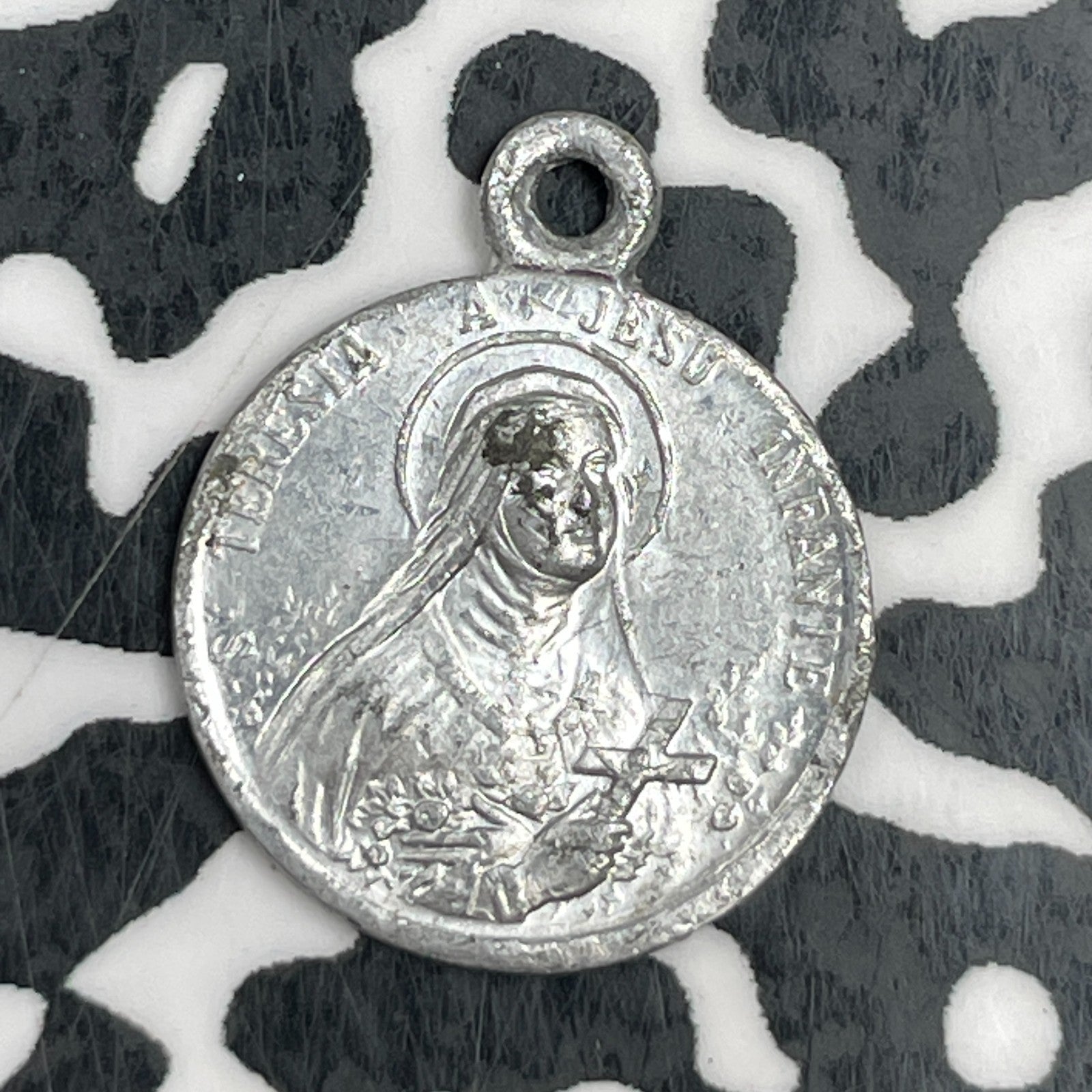 Undated France Maria Teresa Religious Token Lot#F5966 13mm