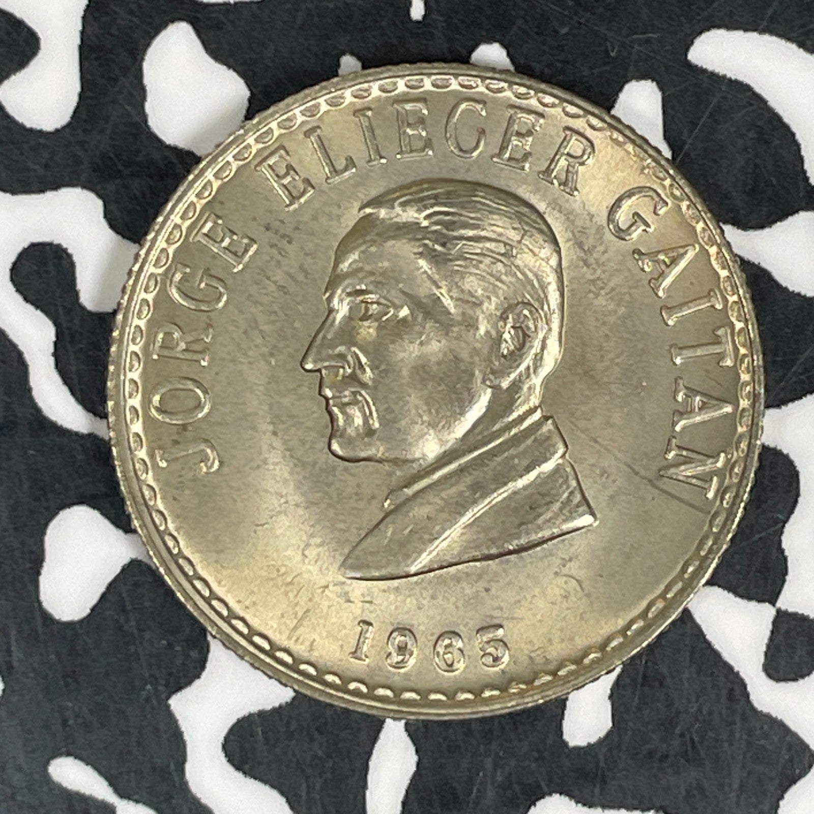 1965 Colombia 20 Centavos Lot#C6029 High Grade! Beautiful!