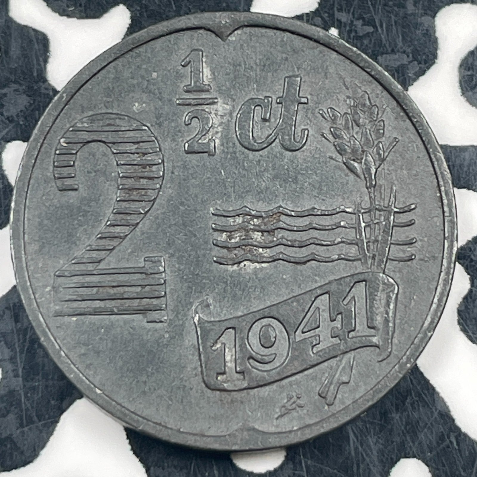 1941 Netherlands 2 1/2 Cent Lot# N3772