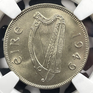 1949 Ireland 6 Pence Sixpence NGC MS65 Lot#G9122 Gem BU!