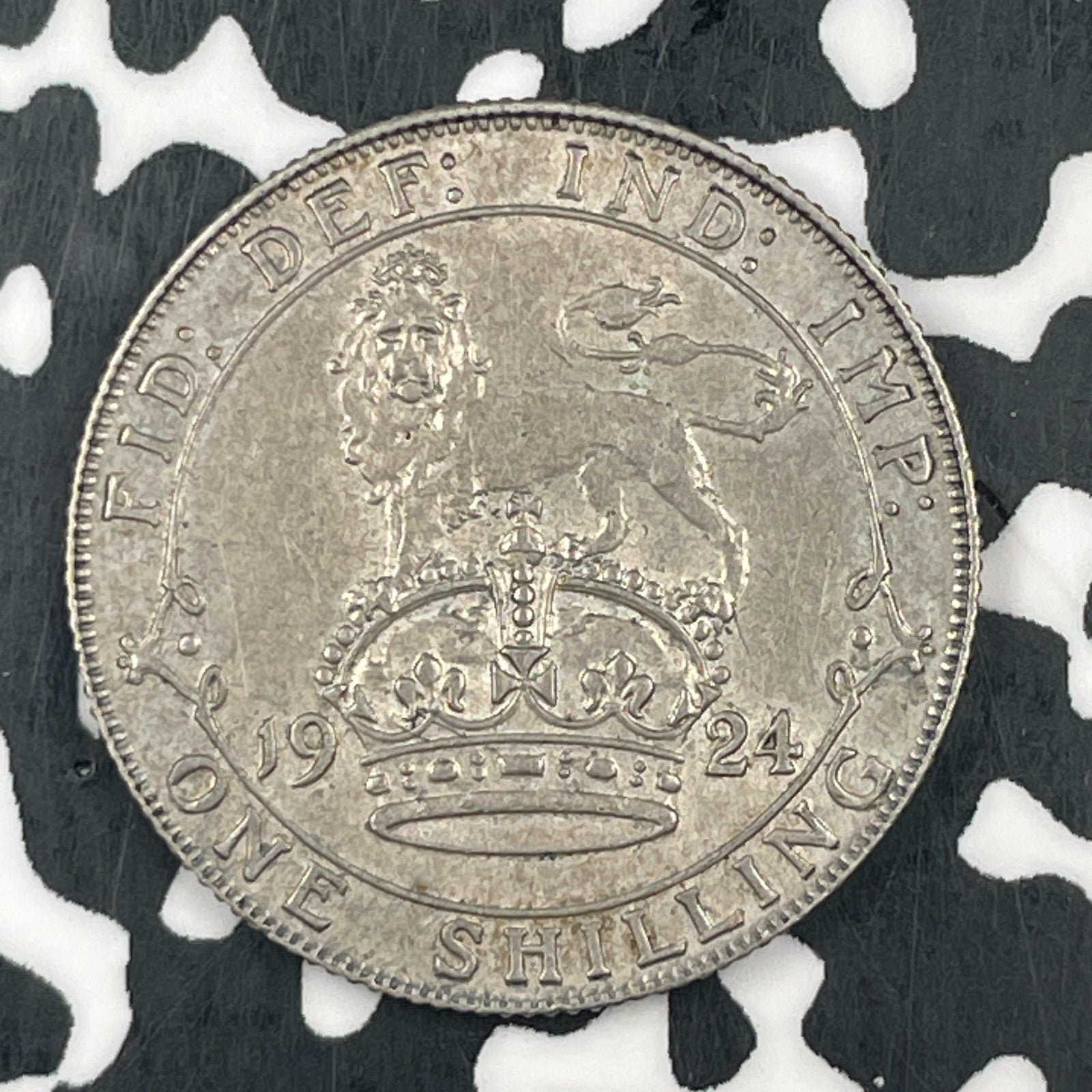 1924 Great Britain 1 Shilling Lot#F5560 Silver! Nice!