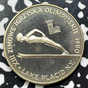 1980 Poland 200 Zlotych (11 Available) (1 Coin Only) Silver! Proof! Ski Jumper