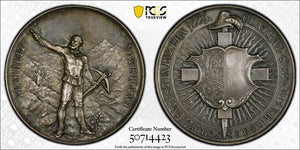 1889 Switzerland Luzern Shooting Festival Medal PCGS SP62 Lot#GV9451 Silver!