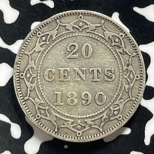 1890 Newfoundland 20 Cents Lot#T4575 Silver!