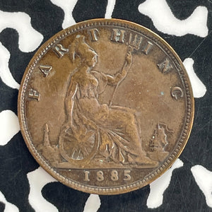 1885 Great Britain Farthing Lot#C1208 Old Cleaning