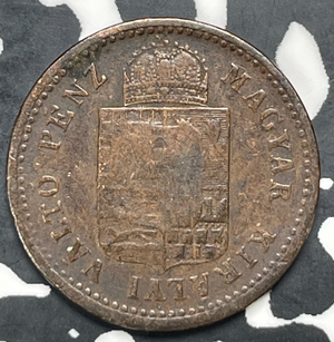 1886-HB Hungary 1 Kreuzer Lot#C0335