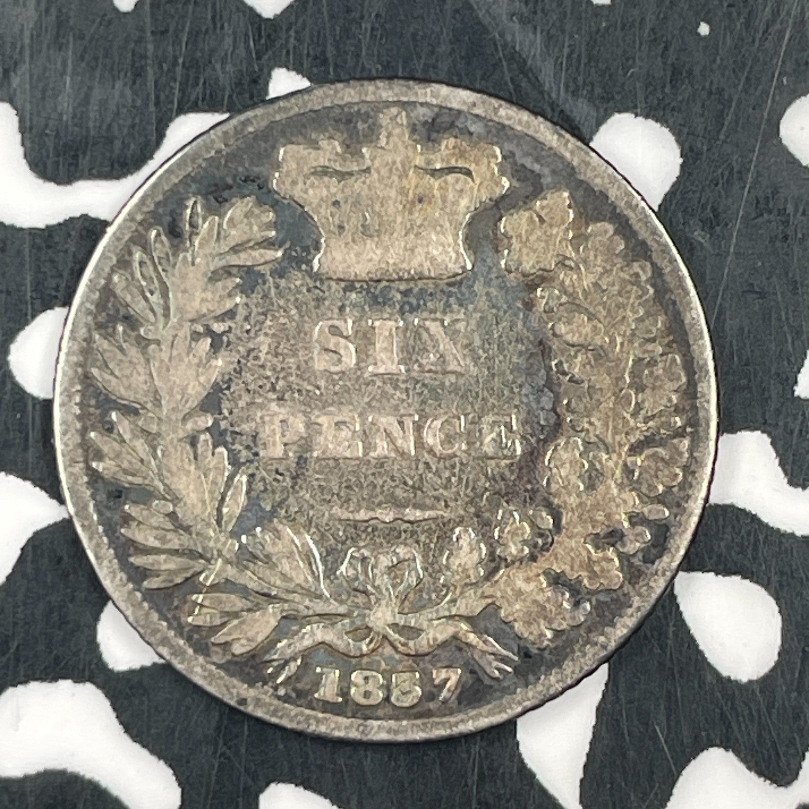 1837 Great Britain 6 Pence Sixpence Lot#F5580 Silver!