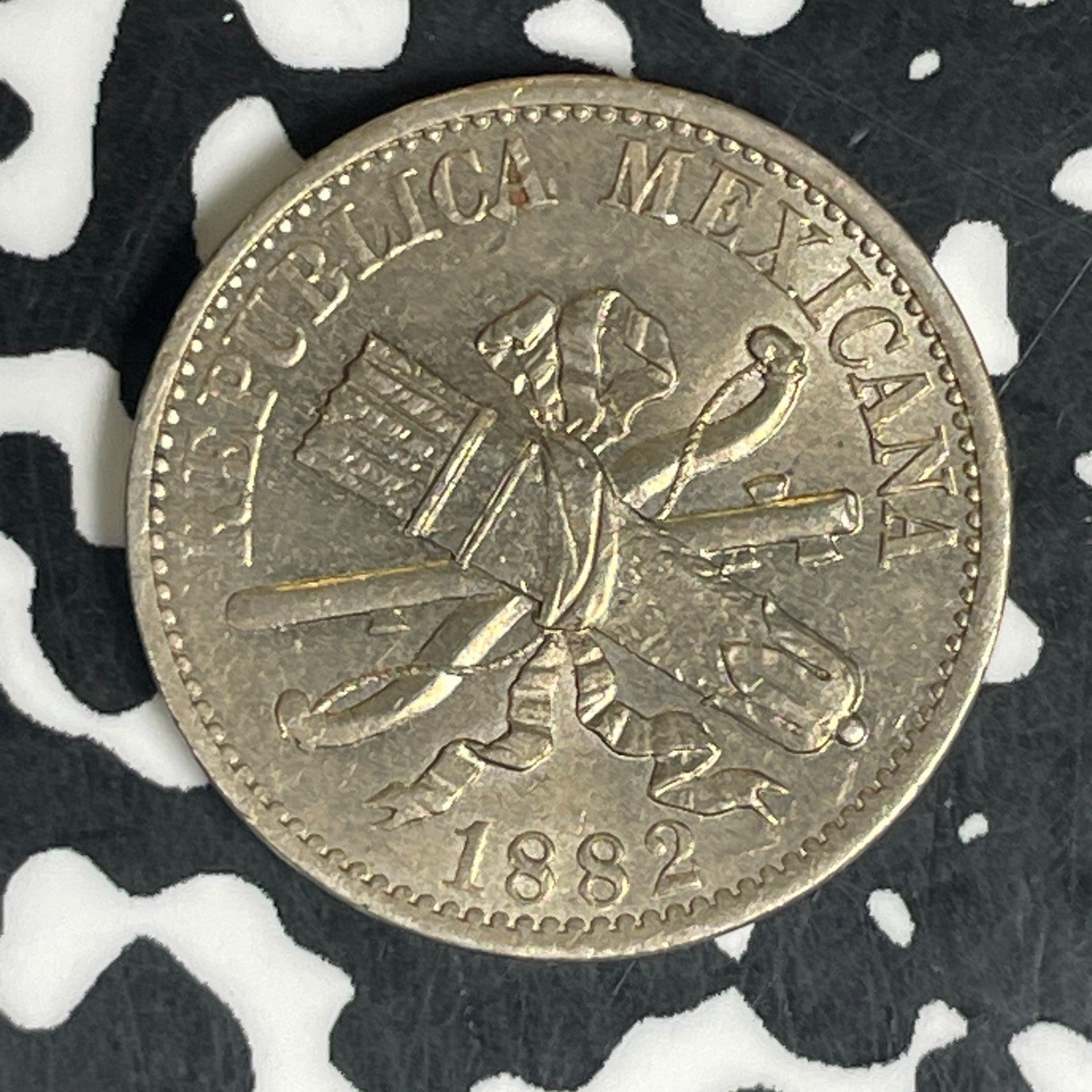 1882 Mexico 5 Centavos Lot#C6255 High Grade! Beautiful!